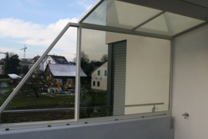 Windfang auf Terrasse