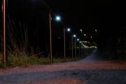 Handlauf mit eingebauten LED Lichtern aussen/innen